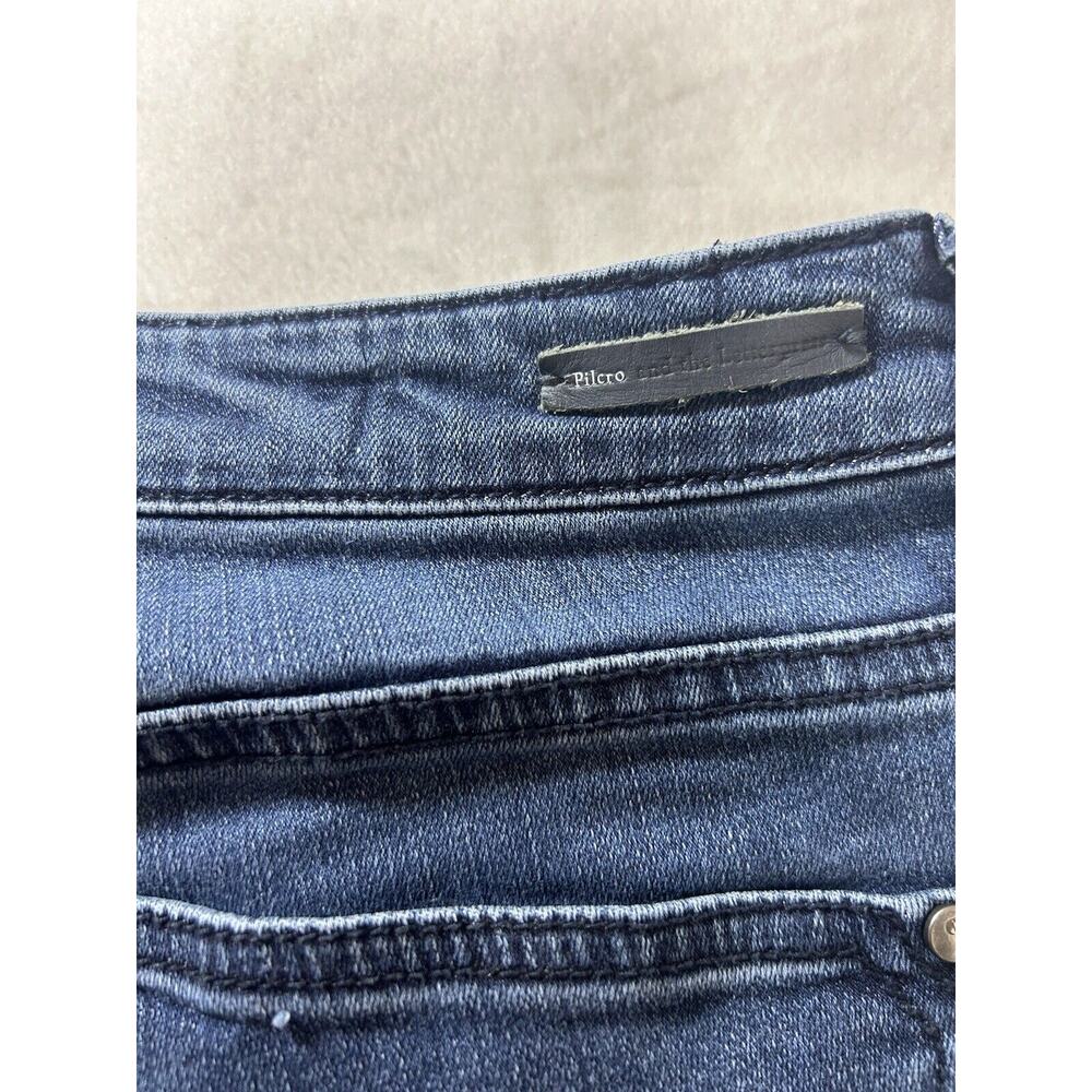 Pilcro And The Letterpress Anthropologie Script Jeans Size 28 Womens Raw Hem Med - Picture 8 of 8